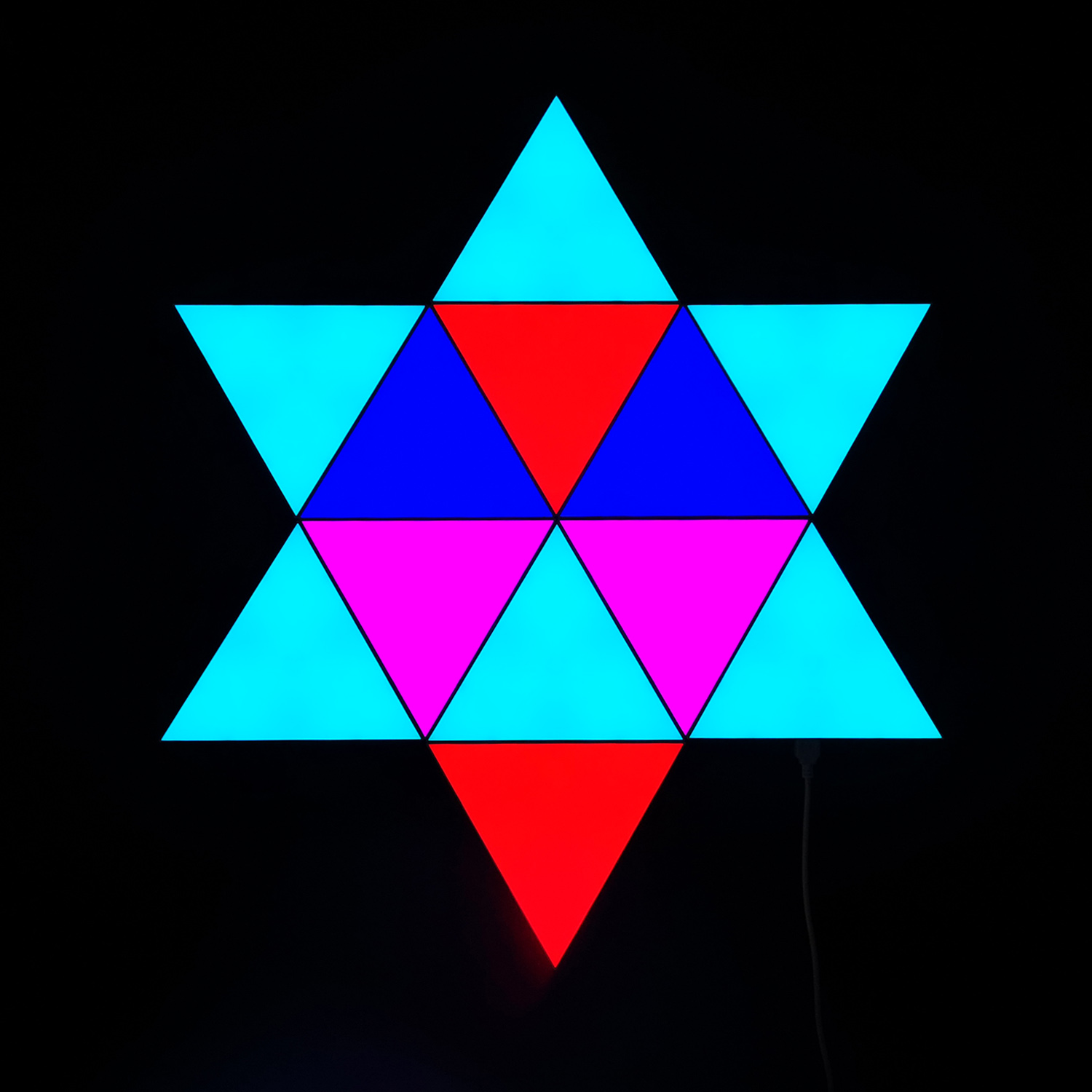Smart RGB Triangle Lights – 3 Pieces