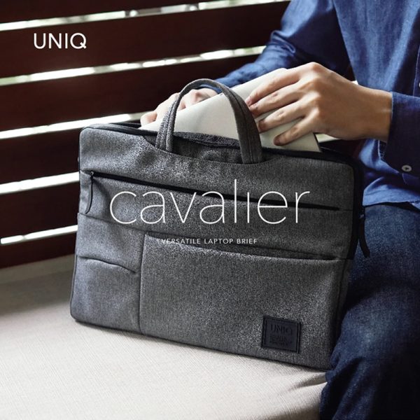 UNIQ Cavalier Laptop Brief Up to 15inch Size - Silver